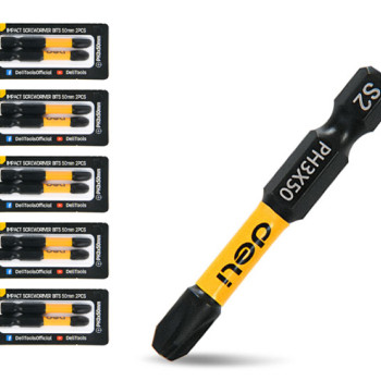 DELI σετ μύτες κατσαβιδιού DL501003Z για δραπανοκατσάβιδο, σταυρωτές, PH3x50mm, 10τμχ