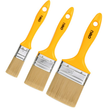 DELI σετ πινέλα βαφής DL509157 με συνθετικές τρίχες, πλαστική λαβή, 25/50/75mm, 3τμχ