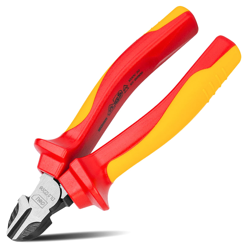 DELI πλαγιοκόφτης ηλεκτρολόγου DL512206 με αντιολισθητικές λαβές, VDE 1000V, 160mm