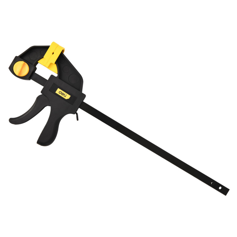 DELI σφιγκτήρας σκανδάλης DL110112 με μέγιστο άνοιγμα 300mm, μαύρος