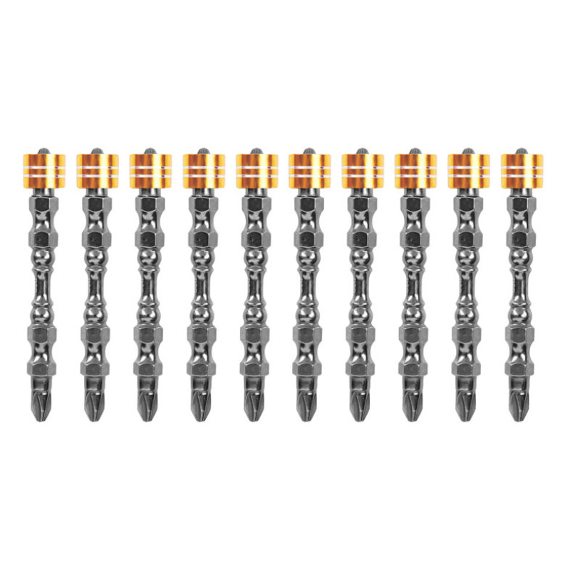 DELI σετ μύτες κατσαβιδιού DL255065 για δραπανοκατσάβιδο, διπλή κεφαλή, PH2x65mm, με μαγνητικό ring, 10τμχ