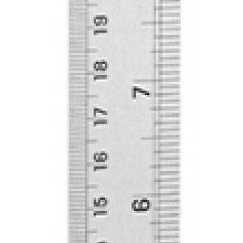 DELI μεταλλικός χάρακας DL8030Y, ανοξείδωτο ατσάλι, 12