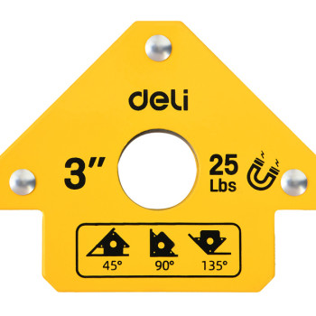 DELI μαγνητική γωνία συγκόλλησης DL-HDW25 με 45°/90°/135° γωνίες, 3