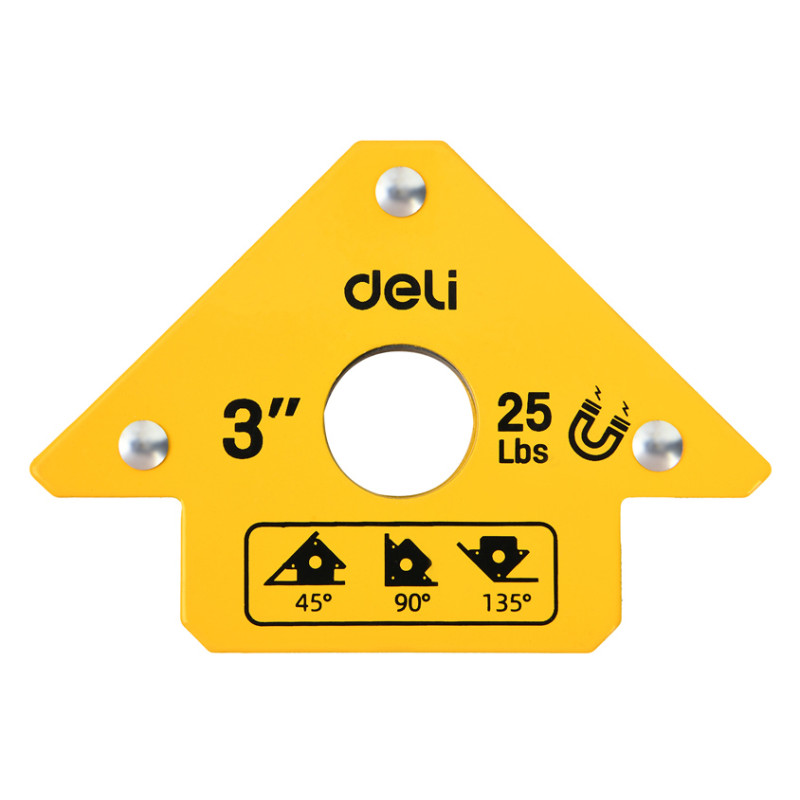 DELI μαγνητική γωνία συγκόλλησης DL-HDW25 με 45°/90°/135° γωνίες, 3