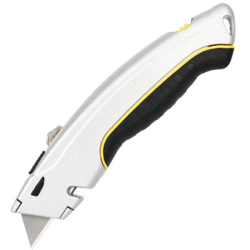 DELI κοπίδι DL410 με ανταλλακτικές λεπίδες, μεταλλικό, 19mm, γκρι