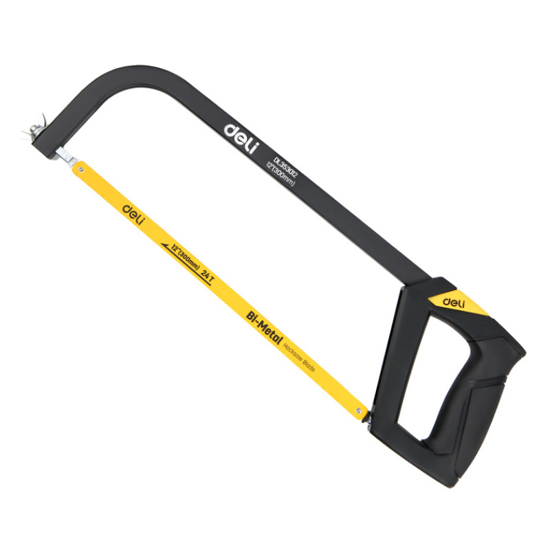 DELI πριόνι σιδήρου/ξύλου DL353012 με εργονομική λαβή, 300mm, 24 TPI