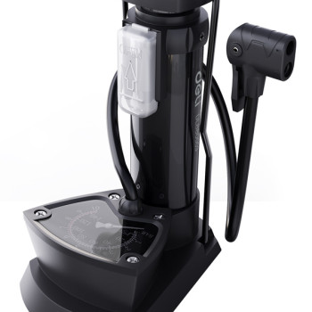 DELI τρόμπα ποδιού DL880003 με μανόμετρο, 140PSI, μαύρη