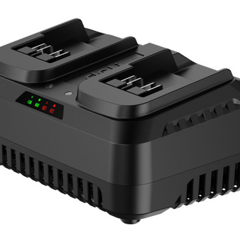 DELI φορτιστής μπαταριών εργαλείων μπαταρίας DE-CD20D4, 2 θέσεων, 20V 4A