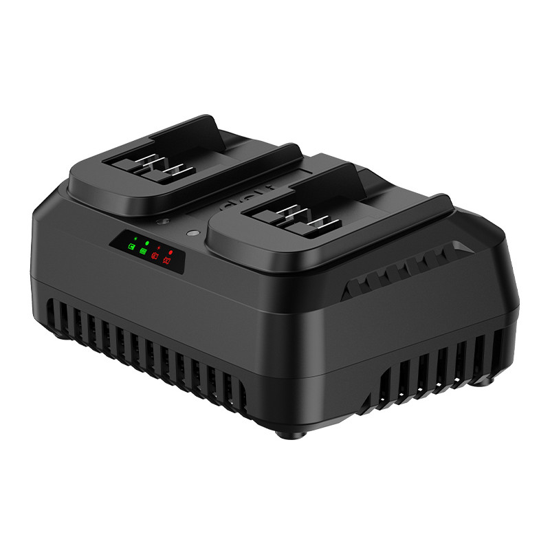 DELI φορτιστής μπαταριών εργαλείων μπαταρίας DE-CD20D4, 2 θέσεων, 20V 4A