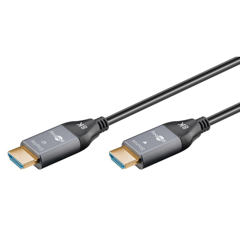 GOOBAY καλώδιο HDMI 2.1 76274 με Ethernet, 8K/60Hz, 48 Gbps, 10m, μαύρο