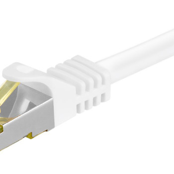 GOOBAY καλώδιο δικτύου 91090, CAT 7 S/FTP, copper, 500MHz, 0.50m, λευκό