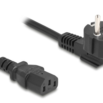 DELOCK καλώδιο τροφοδοσίας 81299, 3x 0.75mm², 1m, μαύρο