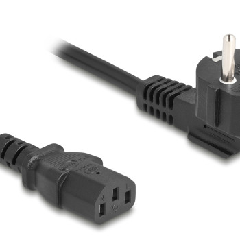 DELOCK καλώδιο τροφοδοσίας 81326, 3x 0.75mm², 2m, μαύρο