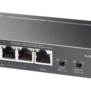 TP-LINK desktop switch TL-SG1005P-PD, 5x Gigabit θύρες, PoE+, UN/1.0