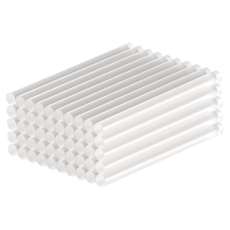 GOOBAY ράβδοι σιλικόνης 77853, Φ11mm x 200mm, διάφανο, 50τμχ