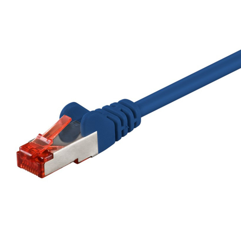 GOOBAY καλώδιο δικτύου 95576, CAT 6 S/FTP, copper, 250MHz, 1.5m, μπλε
