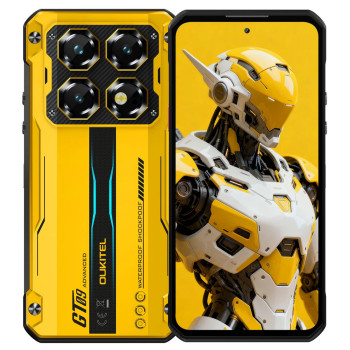 OUKITEL smartphone WP60, 7.2", 8/256GB, 5G, 10000mAh, IP68/IP69K/MIL-STD-810H, κίτρινο