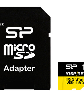 SILICON POWER κάρτα μνήμης microSDXC Inspire, 128GB, UHS-I U3 A1 V30