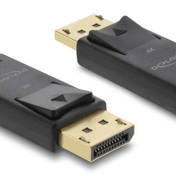 DELOCK αντάπτορας DisplayPort σε HDMI 61086, 4K/60Hz, active, μαύρος