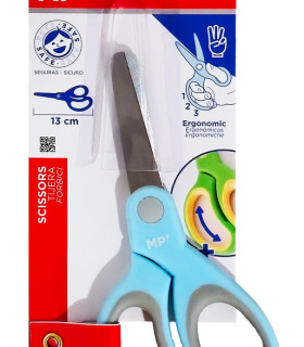 MP παιδικό ψαλίδι χαρτιού PT105, μεταλλική λεπίδα, 13cm, γαλάζιο