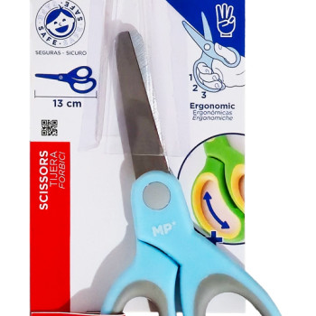 MP παιδικό ψαλίδι χαρτιού PT105, μεταλλική λεπίδα, 13cm, γαλάζιο