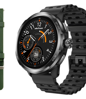 ULEFONE smartwatch Armor Watch Pro, 2x λουράκια, heart rate, 1.50