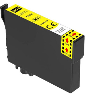 Συμβατό Inkjet για Epson, T604XL, 12ml, κίτρινο
