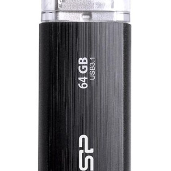 SILICON POWER USB Flash Drive Blaze B02, 64GB, USB 3.2, μαύρο