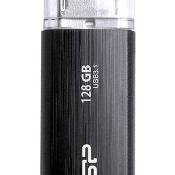 SILICON POWER USB Flash Drive Blaze B02, 128GB, USB 3.2, μαύρο