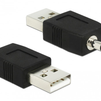 DELOCK Αντάπτορας USB 2.0 σε Stereo Jack 3.5mm 66069, μαύρο