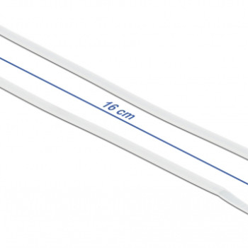 DELOCK Δεματικά καλωδίων 18944 με οπή στερέωσης, 160x4.8mm, λευκά, 10τμχ