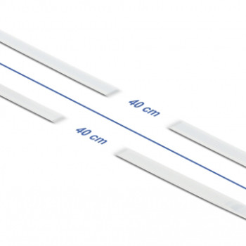 DELOCK Δεματικά καλωδίων 18948 με οπή στερέωσης, 400x7.6mm, λευκά, 10τμχ