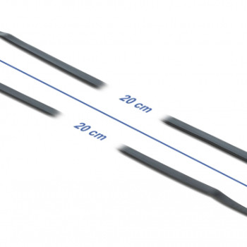 DELOCK Δεματικά καλωδίων 18950 με οπή στερέωσης, 200x4.8mm, μαύρα, 10τμχ