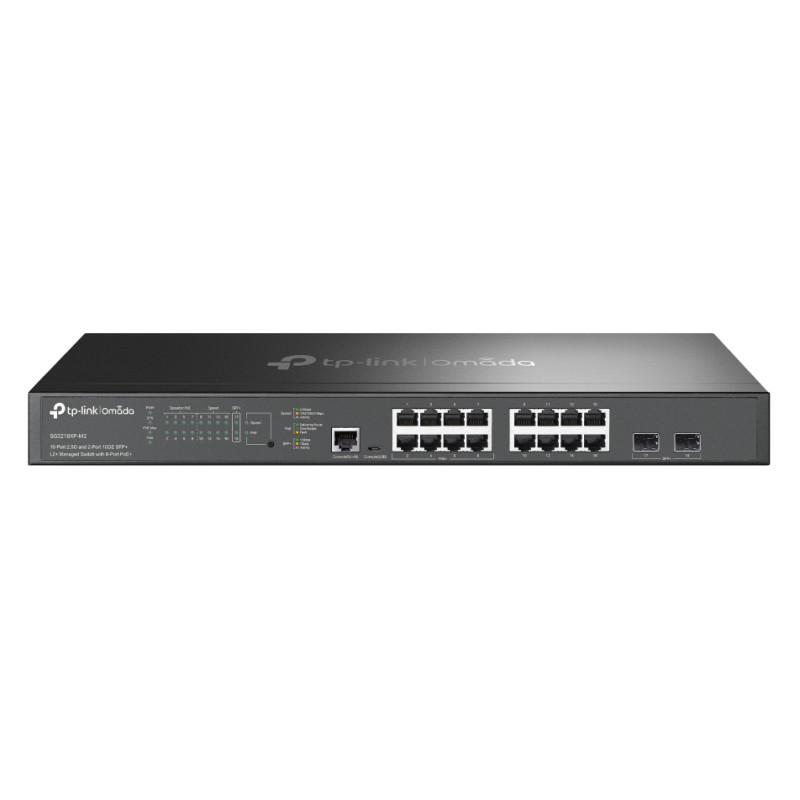 TP-LINK L2+ managed switch SG3218XP-M2, 16x 2.5Gbps θύρες, PoE+, V1.0
