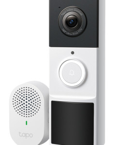 TP-LINK smart κουδούνι με κάμερα Tapo D210, 2K/3MP, WiFi, 6400mAh, IP65, V2.0