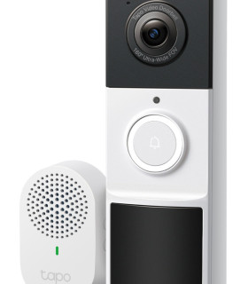 TP-LINK smart κουδούνι με κάμερα Tapo D210, 2K/3MP, WiFi, 6400mAh, IP65, V2.0