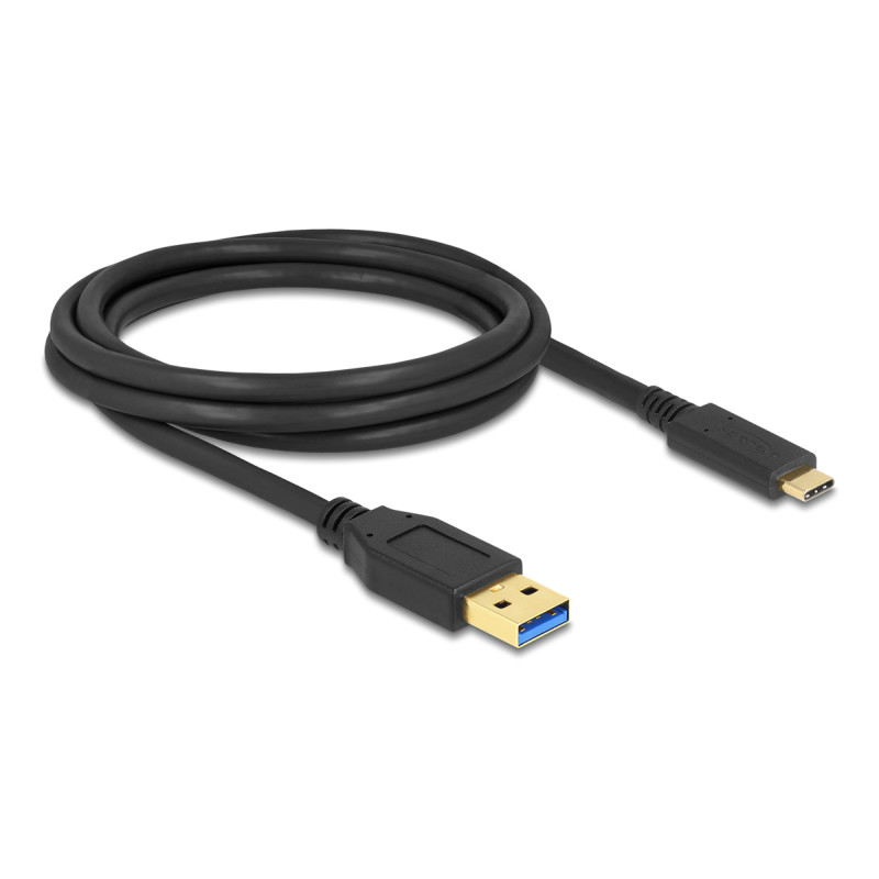 DELOCK καλώδιο USB-C σε USB 84004, 10Gbps, 2m, μαύρο