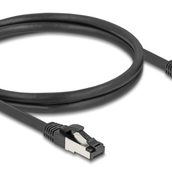 DELOCK καλώδιο δικτύου 80571, CAT 8.1 S/FTP, copper, 2000MHz, 1m, μαύρο