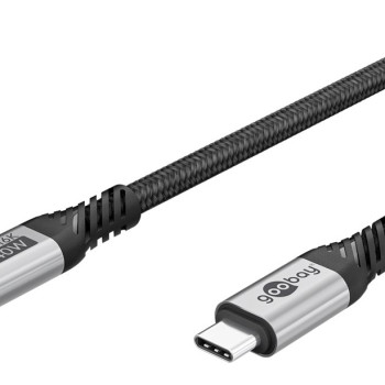 GOOBAY καλώδιο USB-C 74776, USB4, 240W, 80Gbps, 16K/60Hz, 1.5m, μαύρο