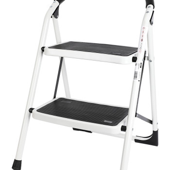 DELI σκάλα σιδήρου DL509012 με 2 σκαλοπάτια, 46cm, 150kg