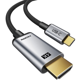CABLETIME καλώδιο USB-C σε HDMI CT-PU31-CMHD4, 4K/60Hz, 1.8m, μαύρο