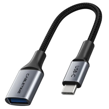 CABLETIME αντάπτορας USB-C σε USB CT-CMAF3.0, 5Gbps, γκρι