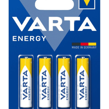 VARTA αλκαλικές μπαταρίες Energy, AAA/LR03, 1.5V, 4τμχ
