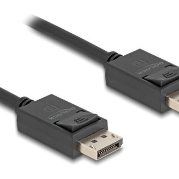 DELOCK καλώδιο DisplayPort 2.1 80492, 8K/60Hz 4K/120Hz 40 Gbps 1m, μαύρο