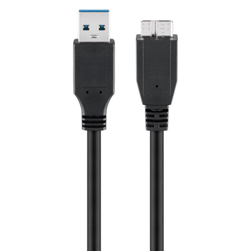 GOOBAY καλώδιο USB 3.0 σε USB 3.0 micro Τype B 95026, 1.8m, μαύρο