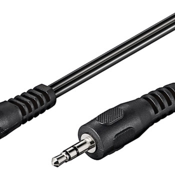 GOOBAY καλώδιο ήχου 3.5mm 50430, 3 pin stereo, 5m, μαύρο