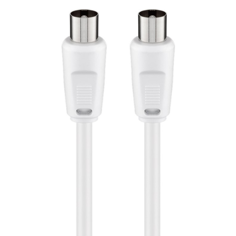 GOOBAY καλώδιο κεραίας αρσενικό 68147, <70dB, CCS, 2.5m, λευκό
