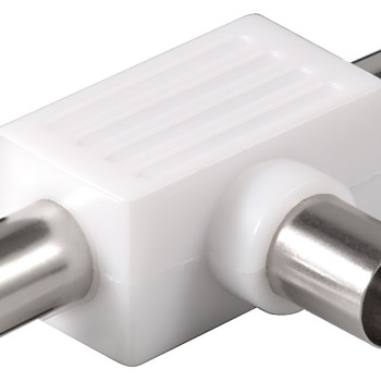 GOOBAY αντάπτορας κεραίας 67219 2x αρσενικό σε θηλυκό, 10τμχ, λευκό