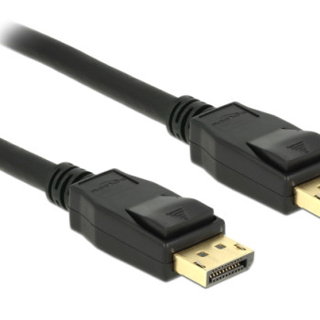 DELOCK καλώδιο DisplayPort 1.2 83805, 4K/60Hz, 21.6 Gbps, 1m, μαύρο