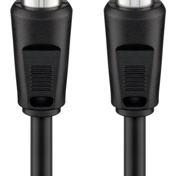 GOOBAY καλώδιο κεραίας αρσενικό σε θηλυκό 11723, <70dB, CCS, 5m, μαύρο